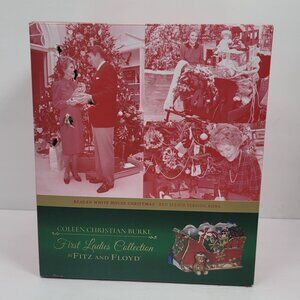 Fitz & Floyd The First Ladies Collection Christmas Red Sleigh Serving Bowl NOB